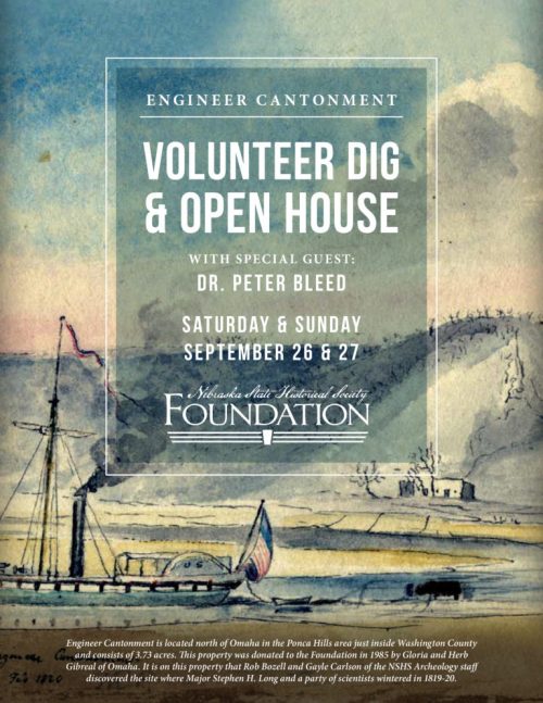 Engineer Cantonment Volunteer Dig Open House invite