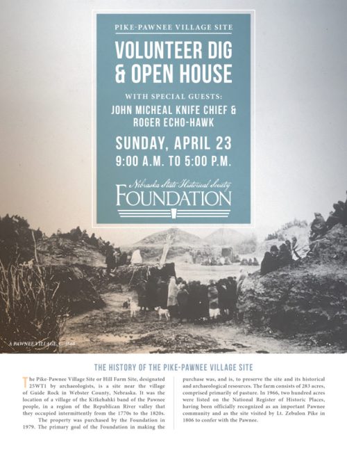 Pike Pawnee Site VolunteerDig Open House invite